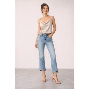 MOTHER Superior Insider Crop Step Fray Jeans Sz 28 I Confess Wash Distressed